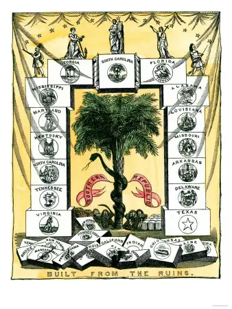 Banner of the Secession Convention in Charleston, South Carolina, c.1860