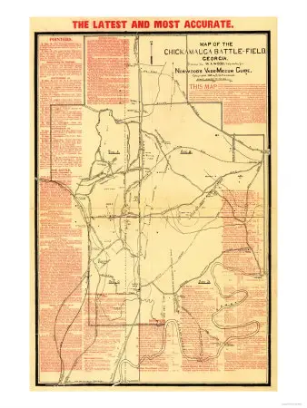 Battle of Chickamauga - Civil War Panoramic Map