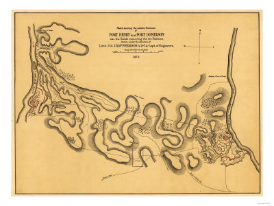 Battle of Fort Henry - Civil War Panoramic Map