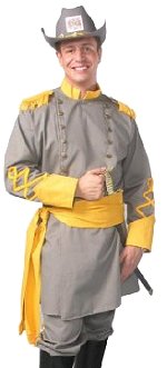 Adult Confederate Officer Uniform