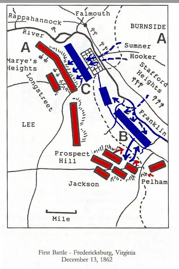 fredericksburg virginia civil war battle map