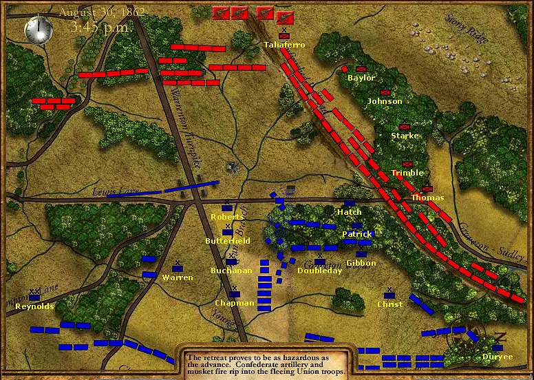 Second Bull Run Battle Map