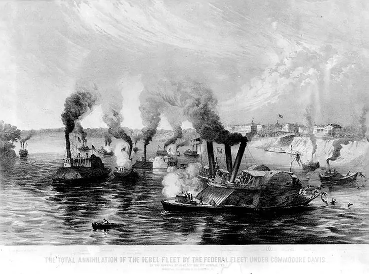Mephis Civil War Naval Battle Ironclads