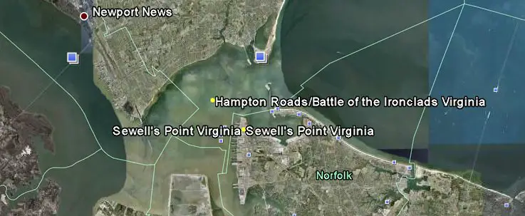 Sewells Ferry Civil War Battle Google Earth