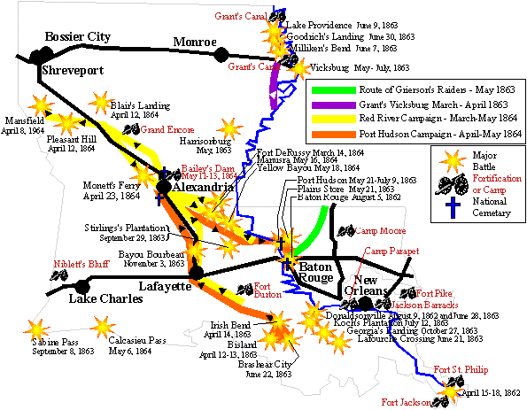 Louisiana Battle Map