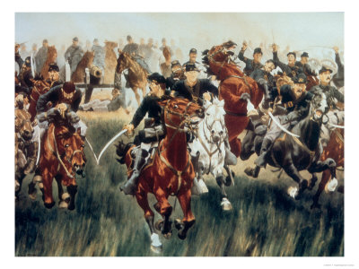 5th Us Cavalry Charge at Gaines Mill, 27th June 1862 During the Peninsular Campaign