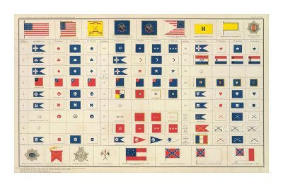 Civil War: Flags, Badges, c.1895