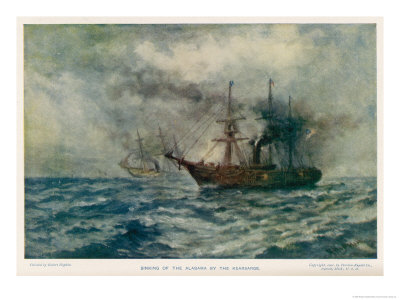 Engagement Between the Federal Steam-Sloop Kearsarge and the Confederate War-Steamer Alabama