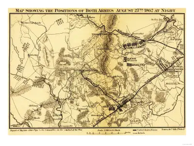 Second Battle of Bull Run - Civil War Panoramic Map