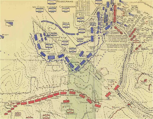 Stones River Campaign Map