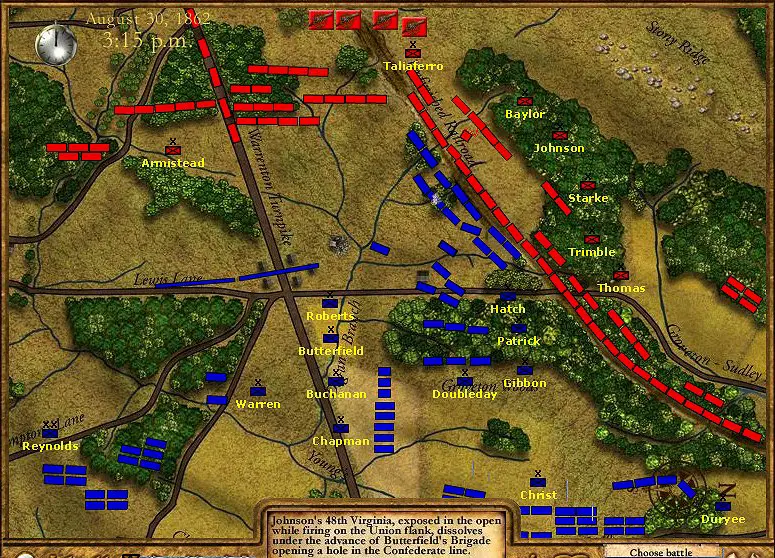 Second Manassas Battle Map