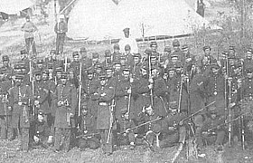 A Union regiment at ease