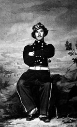 Elmer Ellsworth as commander of the Cadets