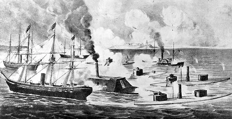 Operations in Mobile Bay Alabama Civil War Battle Fort Morgan