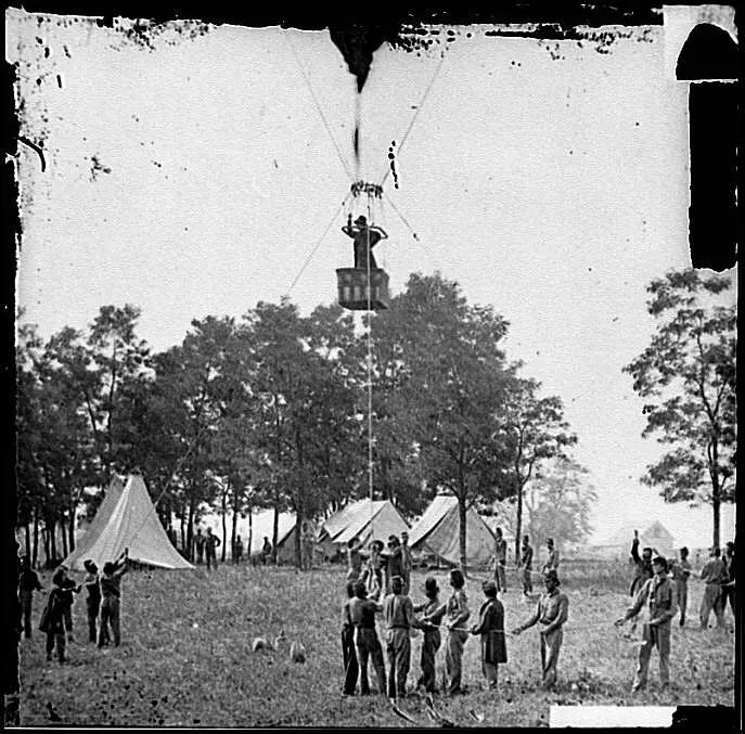 Observation Ballon at the battle of Antietam
