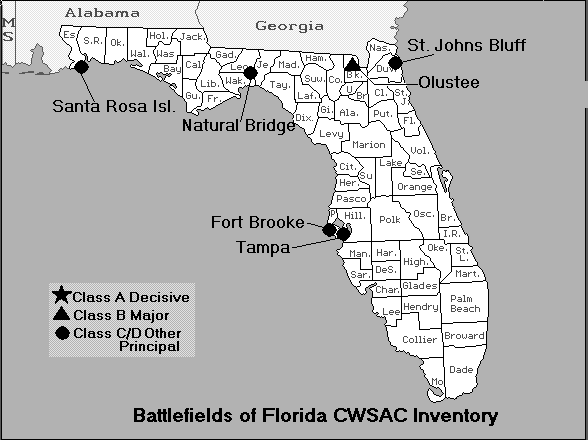 Florida State Battle Map
