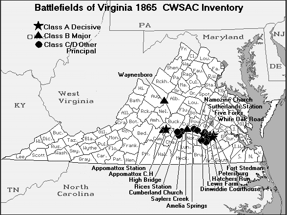 Virginia Civil War Battles 1865