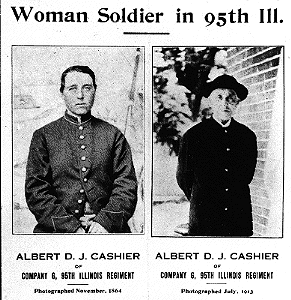 American Civil War Women Soldier 